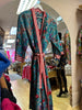 Cotton Kimono - Teal Botanical Stripe - Hauslife