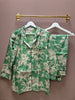 Cotton Pyjama Set - Emerald Toile de Jouy - Hauslife