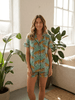 Cotton Pyjama Shorts Set - Sky Blue Jaguars - Hauslife