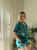 Cotton Pyjama Shorts Set - Teal Jungle - Hauslife