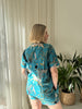 Cotton Pyjama Shorts Set - Teal Jungle - Hauslife