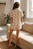 Cotton Pyjama Shorts Set - White Cheetahs - Hauslife