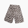 Sketched Leopard Print Lightweight Scarf in Cream