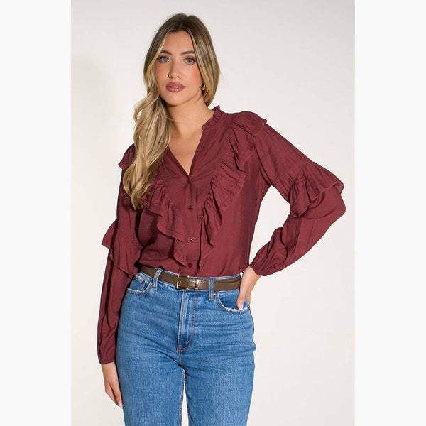 Susie Berry Ruffle Blouse