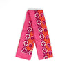 Dahlia Lightweight Cotton Scarf - Hot Pink/Orange, Retro Geometric Print - Hauslife
