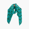 Bobbie Blue/Green Zig-Zag Heavyweight Scarf