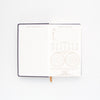 Designworks Ink Bookcloth Journal - Navy - Moon Phases - Hauslife