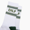 DILF Organic Cotton Sports Socks in White - Hauslife
