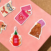 Dog in Pink Bath Hat Vinyl Sticker - Hauslife