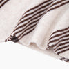 Striped Triangle Heavyweight Scarf in Brown/Beige