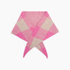 Check Triangle Heavyweight Scarf in Pink/Cream