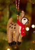 Embroidered Felt Reindeer Decoration - Hauslife