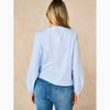 Embroidered Pinstripe Long Sleeve Cotton Shirt - Hauslife