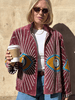 Embroidered Velvet Suzani Jacket - Plum Evil Eye - Hauslife