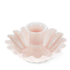 Enamel Cupped Flower Candle Holder - Pink - Hauslife