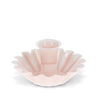 Enamel Cupped Flower Candle Holder - Pink - Hauslife
