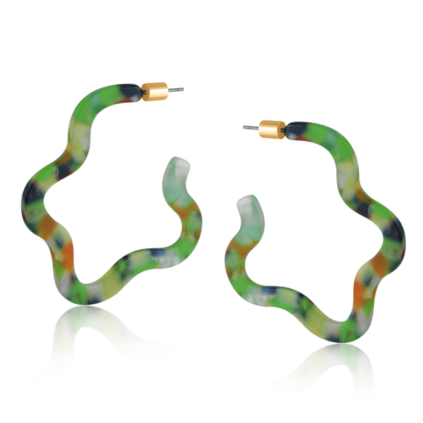 Erica Squiggle Resin Earrings - Hauslife