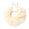 Extra Large - Double layered cream ribbed scrunchie.Dia.16cm - Hauslife