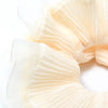 Extra Large - Double layered cream ribbed scrunchie.Dia.16cm - Hauslife