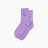 Feral Slogan Socks – Lilac Ribbed Glitter Cotton - Hauslife