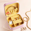 Flower Embroidered Travel Square Jewellery Case - Hauslife