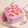 Flower Embroidered Travel Square Jewellery Case - Hauslife