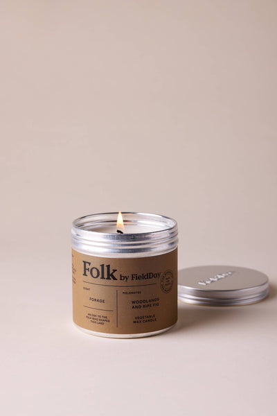 Forage Vegetable Wax Folk Tin Candle - Hauslife