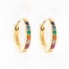 Gemstone Huggie Earrings - Hauslife