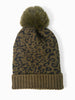Ginger Pom Pom Hat - Khaki, Leopard - Hauslife