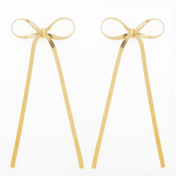 Gold Bow Earrings - Hauslife