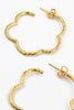 Gold Flower Hoop Earrings - Hauslife