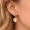 Gold Palm Leaf Drop Earrings - Hauslife