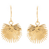 Gold Palm Leaf Drop Earrings - Hauslife