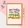 Greeting card - 'you are the very best person ever' - Hauslife