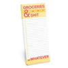 Groceries and Shit Make - a - List Notepad - Hauslife