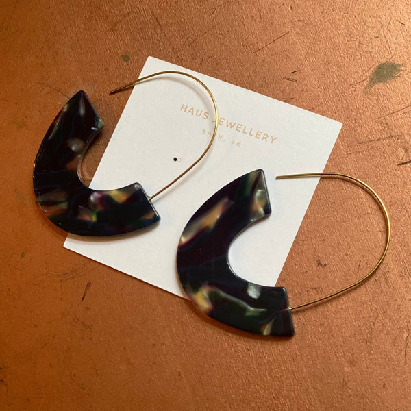 Half Moon Resin Earrings - Hauslife