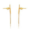 Hammered Double Disc Gold Earrings - Hauslife