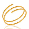 Hammered Gold Spiral Cuff - Hauslife