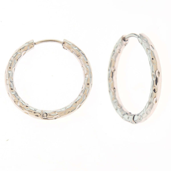 Hammered Huggie Hoops - Hauslife