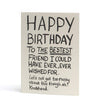 Happy Birthday Bestest Friend Card - Hauslife