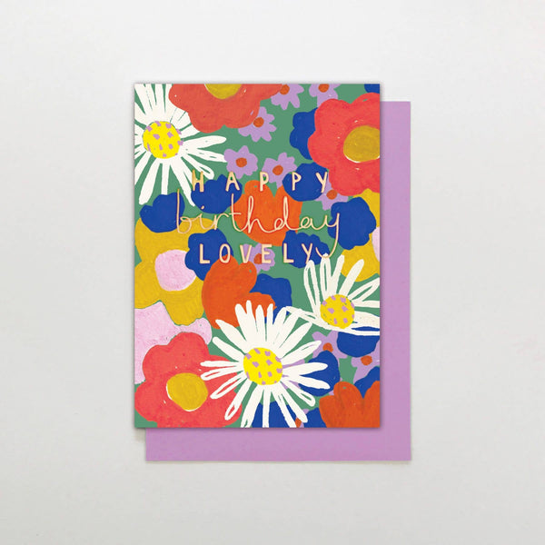 Happy Birthday Lovely Floral Card - Hauslife
