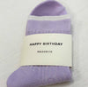 Happy Birthday Spring Lilac Cable Knit Socks - Hauslife