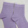 Happy Birthday Spring Lilac Cable Knit Socks - Hauslife