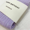 Happy Birthday Spring Lilac Cable Knit Socks - Hauslife