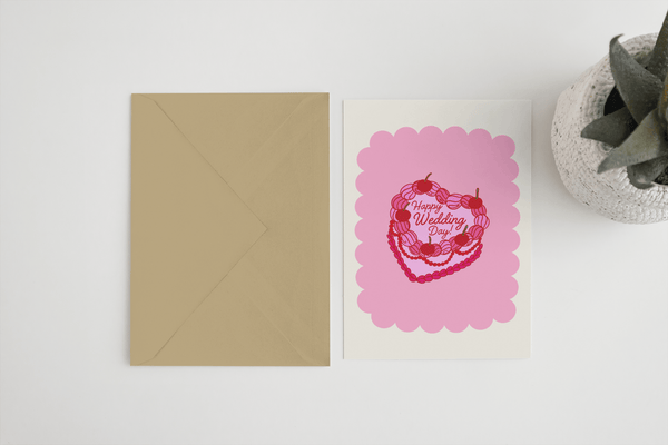 Happy wedding day A6/5x7 card - Hauslife