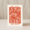 Hot Girls are Aries Card - Hauslife