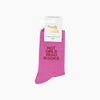 Hot Girls Read Books Socks – Glitter Ribbed Cotton - Hauslife