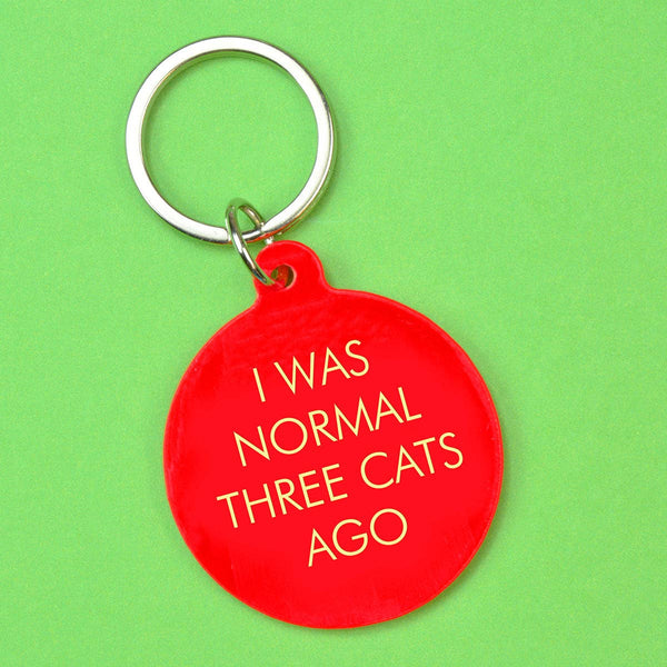 I Was Normal Three Cats Ago Keyring - Hauslife
