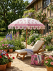 Jaipur Rosebud Floral Hand-Block Garden Parasol - Hauslife