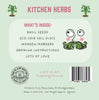 Kitchen Herb. Eco Mini Basil Grow Kit. - Hauslife